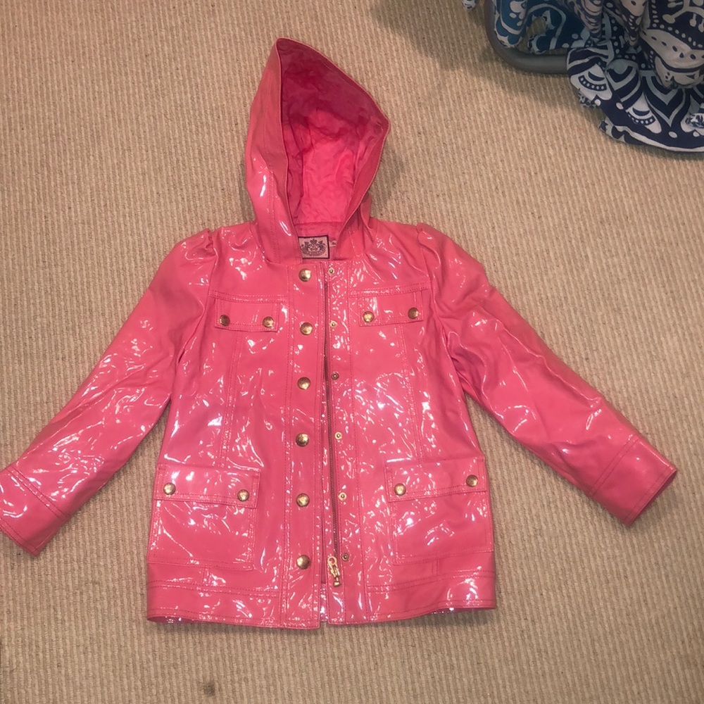 JUICY COUTURE Girls Waterproof Raincoat